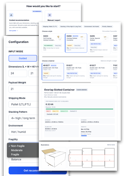 Shipper/Box Builder preview